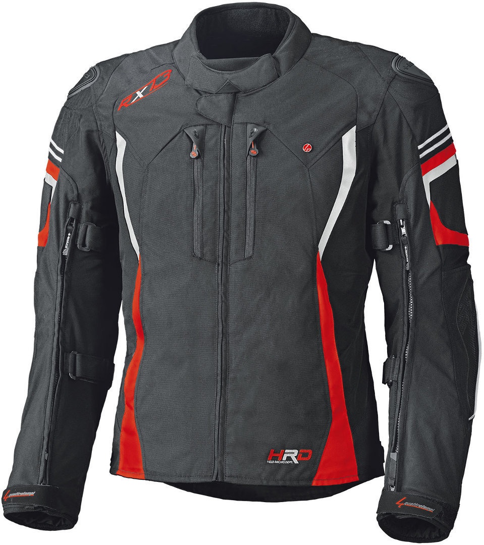 Held Luca GTX Textiel jas, zwart-rood, S
