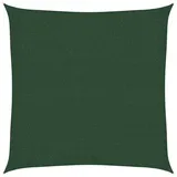 vidaXL Sonnensegel 160 g/m2 Dunkelgrün 3x3 m HDPE