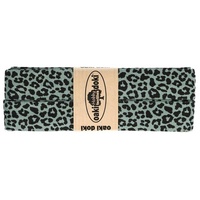 maDDma Webband 3m Oaki Doki Schrägband mit Leopard Print grau|grün|schwarz