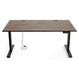 Yaasa Schreibtisch Desk Essential 180 x 80 cm Eiche dunkel/Schwarz