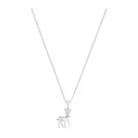Prinzessin Lillifee Kette mit Anhänger Rehkitz-Motiv orange/rosa/silber Silber