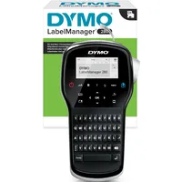 Dymo LabelManager 280 Tragbares Beschriftungsgerät | Wiederaufladbares Etikettiergerät mit QWERTZ Tastatur | mit PC/Mac Schnittstelle | für D1 Etiketten in 6, 9 und 12mm Breite