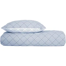 SCHIESSER Mabel Renforcé Hellblau 155 x 220 cm + 80 x 80 cm
