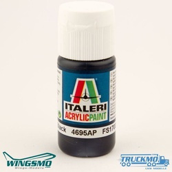 Italeri Acrylfarbe Schwarz glänzend 20ml 4695