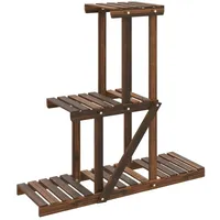 VidaXL Blumenständer 81x25x75,5 cm Massivholz Tanne