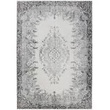 benuta Vintage-Teppich, Schwarz, Grau, Kunststoff, Vintage, Rechteckig, 300x400 cm, Oeko-Tex® Standard 100, in verschiedenen Größen erhältlich, rutschfeste Unterfläche, waschbar, Teppiche - Böden, Teppiche, Vintage-Teppiche