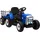 Homcom Elektro-Kinderauto Traktor mit Anhänger blau (2-tlg)
