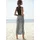 VIVANCE Midirock Damen Animalprint Schwarz/Weiß 38