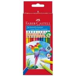 FABER-CASTELL Farbstift - ausgewählte leuchtende Farben (Packung mit 24)