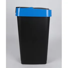 Heidrun EUROPL Schwingdeckeleimer 60 l Schwarz