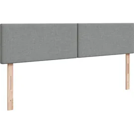 vidaXL Boxspringbett 180 x 200 cm Hellgrau