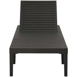 vidaXL Sonnenliege 195 x 65 x 0 cm Grau