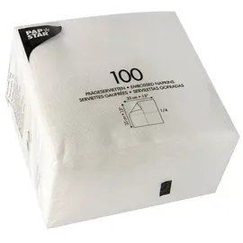 Papstar Servietten 1-lagig, 33x33 cm weiß