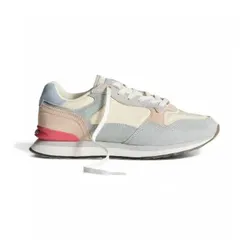 HOFF für Damen. 12402003 Santa Barbara Leder Turnschuhe blau (36), Wohnung, Schnürsenkel, Lässig