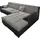 DOMO collection Eckcouch Kunstleder 3-Sitzer Schwarz