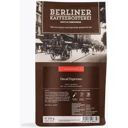 Berliner Kaffeerösterei Espresso Decaf 250g