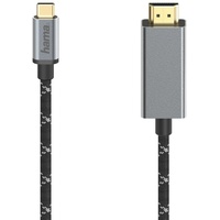Hama 1,5 m USB-C-Stecker auf HDMI-Stecker Kabel, Schwarz