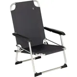 Bo-Camp Alu Strand Stuhl Copa Rio Klappstuhl Camping Angel Garten Sessel Niedrig schwarz