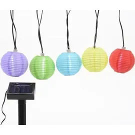 Lumineo LED Lichterkette Lampions 3,5 m Nylon Warmweiß