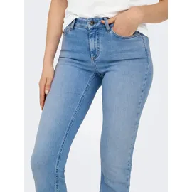 Only Onlblush Mid Flared fit Jeans aus Baumwoll-Mix Modell 'BLUSH', Hellblau, XS/32