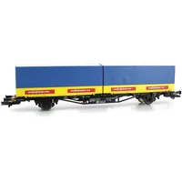 LILIPUT Containertragwagen Lgjs 571.1 440 4 668-1 mit 2 Wechselpritschen MOLL Spedition H0