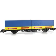 LILIPUT Containertragwagen Lgjs 571.1 440 4 668-1 mit 2 Wechselpritschen MOLL Spedition H0