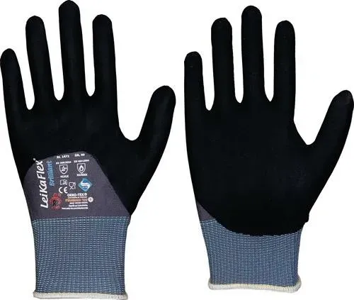 RICHARD LEIPOLD Premium-Arbeitshandschuhe Grau/Schwarz - Ideal für Langlebigen Handschutz