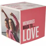 PP-201 Photo Cube Creative Pack White pink Fotopapier hochglänzend weiß, 13x13cm, 265g/m2, 40 Blatt (2311B075)