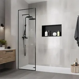 luxebath Wandnische Edelstahl 60x30x10 cm Schwarz