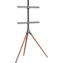 My Wall HT 22 L TV-Standfuß Höhenverstellbar TV Ständer für 32 - 75 Bodenständer, Drehbar, Holzdesign