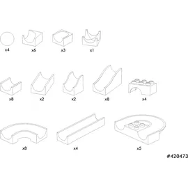 HUBELINO Kugelbahn 55-tlg.