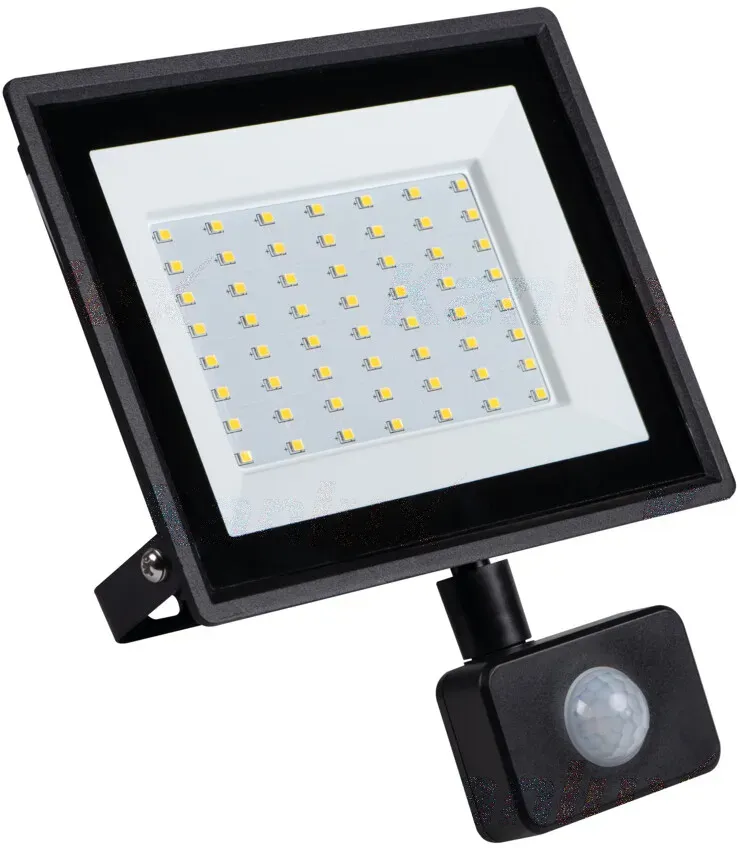 Kanlux miLEDo LED Außenstrahler GRUN 50W schwarz mit PIR-Sensor - neutralweiß (4000K)