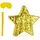 Relaxdays Piñata Stern HBT 43x45x9 cm Gold