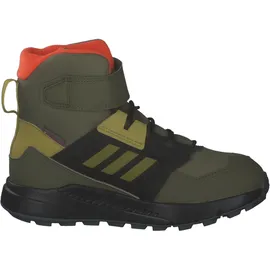 Adidas Terrex Trailmaker High Cold.RDY Hiking Shoes Wanderschuhe, Focus Olive/Pulse Olive/Orange, 33 EU