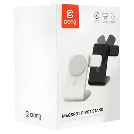 Crong CRG-MSPS-WHT, Qi Wireless MagSafe 3-in-1 Weiß