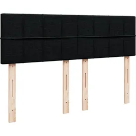 vidaXL Boxspringbett 140 x 200 cm Schwarz