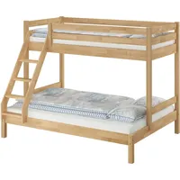 Erst-Holz Etagenbett 90x200 u 140x200 Buche massiv lackiert V-60.14-09-14ohne