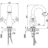 PaulGurkes Nostalgie Zweigriffmischer Chrom