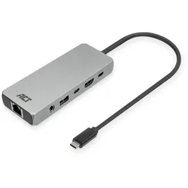 Act USB-C 4K / 8K 30Hz Docking-Station für 1 HDMI-Monitor, 2.5 Gigabit-Ethernet, USB-C 10Gbps, USB-A 10Gbps, 3.5mm Audio, PD Pass-Through