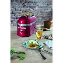 KitchenAid Paket 1, Toaster + Brötchenaufsatz Artisan 5KMT2204, Farbe:Pebbled Palm