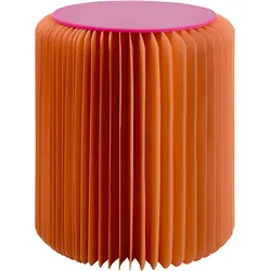 Remember Hocker Papillon Ø 36 cm Papier Orange