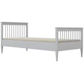 M&S Bett Emilia 90 x 200 cm Kiefer massiv weiß