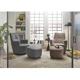 Set One by Musterring Relaxsessel "SO 1450", beige (beige grau gct 149), B:80cm H:96cm T:88cm, Luxus-Microfaser (Chenille)100% Polyester, SET ONE BY MUSTERRING, Sessel, Relaxsessel, mit Dreh- und Wippfunktion, wahlweise mit Hocker erhältlich