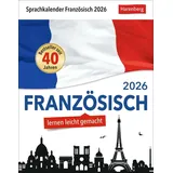 Harenberg Französisch Sprachkalender 2026 - Französisch lernen leicht gemacht - Tagesabreißkalender: In nur 10 Minuten täglich Grundkenntnisse verbessern mit ... Auch zum Aufhängen (Sprachkalender Harenberg)