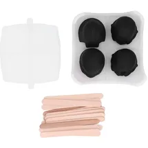 allauve Schwarze, Schädelförmige Eiscremeform zum Kochen und Backen zu Hause