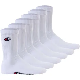 Champion Unisex Funktionssocken 6er Pack Weiß 43-46