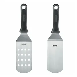 Westmark Wender Master Line 2er Set 15 x 7,5 cm gelocht + ungelocht Edelstahl Schwarz/Silberfarben