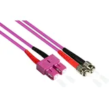 Good Connections Patchkabel LWL Duplex OM4 (Multimode, 50/125) SC/ST, 2m, Good Connections®