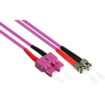 Good Connections Patchkabel LWL Duplex OM4 (Multimode, 50/125) SC/ST, 2m, Good Connections®