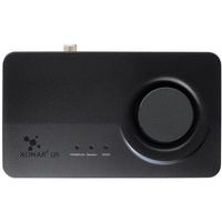Asus Xonar U5 Externe 5.1 Soundkarte (Kopfhörerverstärker, 192kHz/24-bit) schwarz